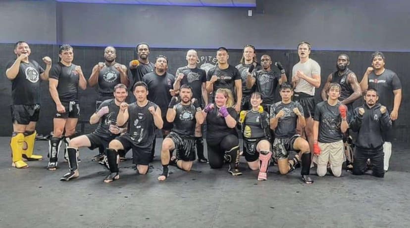 Boxing team portrait